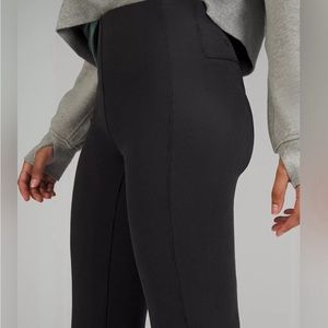 Lululemon Brushed Softstreme Ribbed Zipped Flared Pants